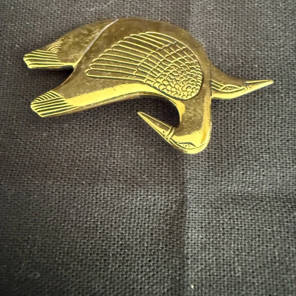 Vintage Laurel, Burch double Mynah‎ Birds Broach.